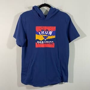 Under Armour Youth Project Rock Terry Short Sleeve Hoodie Size XL NWT